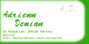 adrienn demian business card